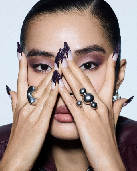 french manicure trends with nail art 3d french tips