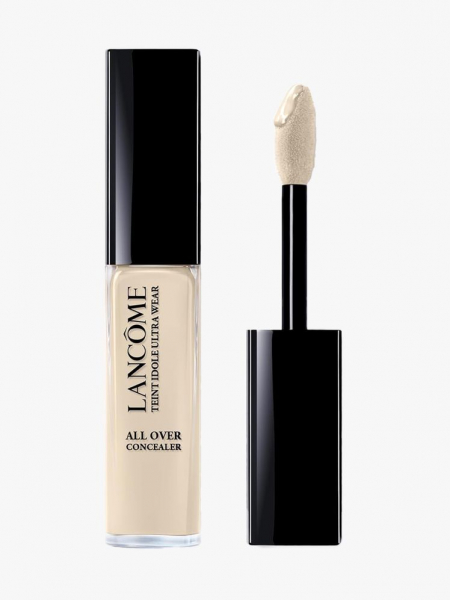 Lancôme Teint Idole Ultra Wear All Over Full Coverage Concealer in branded component on a light gray background